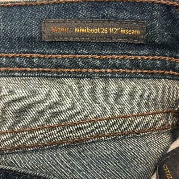 CITIZENS OF HUMANITY COH denim jeans manic mini boot 26 - Picture 5 of 7